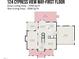 Floor plan of 124 Cypress View Way, First Floor at 124 Cypress View Way, Apex, NC 27502