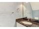Bathroom displaying granite countertop, vanity, and fixtures at 1310 Southgate Dr, Raleigh, NC 27610