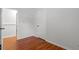 Bedroom with hardwood floors at 1512 Bacon St, Durham, NC 27701