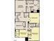 Layout of the home's second floor features four bedrooms, two bathrooms, a bonus room, and a laundry room at 1613 Malcus Ct # 68, Fuquay Varina, NC 27526