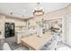 Open floor plan connecting the dining area and kitchen; perfect for entertaining and Gathering gatherings at 1717 Ormond Rd, Hurdle Mills, NC 27541