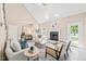 Cozy living room with fireplace, neutral furnishings, and natural light, ideal for relaxation at 1717 Ormond Rd, Hurdle Mills, NC 27541
