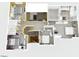 Second floor plan rendering featuring bedrooms, bathrooms, closets, and living spaces at 203 Halls Mill Dr, Cary, NC 27519