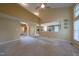 Spacious living room offers bright natural light and open floor plan with vaulted ceilings at 203 Halls Mill Dr, Cary, NC 27519