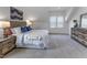 Bedroom featuring a bed with soft carpet, an attic ceiling, and two bedside tables at 2371 Old Us 421, Lillington, NC 27546
