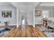 Inviting entryway featuring hardwood floors and open sightlines into adjacent living spaces at 2371 Old Us 421, Lillington, NC 27546