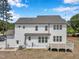 Back of large, light and airy two-story home with a deck at 2371 Old Us 421, Lillington, NC 27546