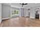 Spacious living room with hardwood floors, featuring natural light and neutral tones, perfect for relaxing at 2521 Newbold St, Raleigh, NC 27603