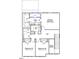 Upstairs floor plan features bedrooms, a loft, and bathroom layouts for a new home at 259 Meadowbark Bnd # 32, Garner, NC 27529
