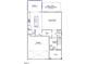 Detailed floor plan showcasing the layout of the kitchen, Gathering room, and garage at 259 Meadowbark Bnd # 32, Garner, NC 27529