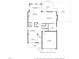 Detailed first-floor layout featuring a kitchen, Gathering room, and garage with specified dimensions at 2909 Landon Pines Ct, New Hill, NC 27562