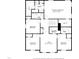 Second-floor layout with primary bedroom, loft, laundry, and additional bedrooms with closet at 2909 Landon Pines Ct, New Hill, NC 27562