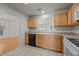 Cozy kitchen with a pass-through to the living room, plus modern appliances at 3027 Maple Ave # U1, Burlington, NC 27215