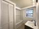 Nicely renovated bathroom featuring a tub, shower, and window at 3205 Broyhill Cir, Raleigh, NC 27604