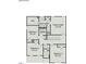 Second floor showcasing an owner's suite, three bedrooms, two bathrooms, and a convenient laundry area at 334 Deodora Ln, Cameron, NC 28326