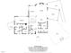 Detailed floor plan showcasing the layout of the home's first level, including the living room, kitchen, and bedrooms at 343 Lakewood Pointe Dr, Roxboro, NC 27574