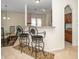 Kitchen bar top with seating at 4009 Patriot Ridge Ct, Raleigh, NC 27610
