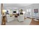 Comfortable living room with fireplace, neutral tones, and bright natural light at 441 Fieldstone Dr, Burlington, NC 27215