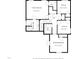 Detailed second floorplan featuring bedrooms, bathrooms, and walk-in closet at 4502 Joe Cotton Dr, Knightdale, NC 27545