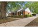 Brick home with manicured bushes and a covered porch at 5110 Old Well St, Durham, NC 27704
