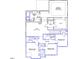Second floor blueprint featuring a primary bedroom, bedrooms #2, #3, #5, and adjoining bathrooms at 61 Black Walnut Dr # 188, Garner, NC 27529