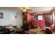 Open concept layout with a bright living room and dining area visible from the living room at 764 Grove Creek Ln, Raleigh, NC 27610