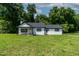 Charming single-story home with a black roof, white exterior, and a cozy front porch at 780 Indian Trail Village, Burlington, NC 27217
