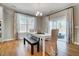 Bright dining area featuring lots of natural light and modern décor with outdoor access at 9513 Wood River Dr, Zebulon, NC 27597