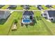 Spacious backyard with a sparkling swimming pool and fenced area in a well-manicured neighborhood at 104 Bollienger Dr, Princeton, NC 27569