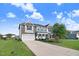 Two-story home with a well-manicured lawn, a charming front porch, and a welcoming curb appeal at 104 Bollienger Dr, Princeton, NC 27569