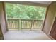 Balcony with view of the trees at 115 Abingdon Ct # 2B, Cary, NC 27513