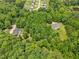 Expansive aerial view of lush green canopy with homes interspersed throughout the landscape at 115 Jensen Dr, Wendell, NC 27591