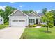 Charming single-Gathering home featuring manicured lawn, attached garage, and welcoming front porch at 115 Jensen Dr, Wendell, NC 27591
