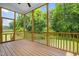 Relaxing screened porch offers an outdoor space with a view of the lush backyard and surrounding trees at 115 Jensen Dr, Wendell, NC 27591