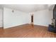 Finished basement features new flooring, neutral paint, and a fireplace at 134 Chateau Rd, Durham, NC 27704