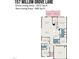 Detailed floor plan showcasing layout and dimensions of the property at 157 Willow Grove Ln, Fuquay Varina, NC 27526