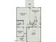 Layout of the first floor, showcasing a Gathering room, kitchen, breakfast nook, and garage at 16 Freedom Heights Ln, Smithfield, NC 27577