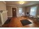 Bright living room with hardwood floors and decorative fireplace at 1704 Southgate St, Durham, NC 27703