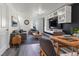 Cozy living room with stylish decor, a modern entertainment center, and comfortable seating at 194 Catskill Ct, Burlington, NC 27217