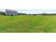 The backyard is expansive and green, leading up to a house in the distance at 220 Rosewood Dr, Sanford, NC 27330