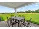 The patio features outdoor seating, a spacious area and outdoor views for comfortable living at 220 Rosewood Dr, Sanford, NC 27330