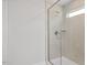 Close up on a shower with glass door at 224 Wild Turkey Way, Lillington, NC 27546