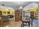 Open-concept design showing the dining area adjacent to the living room at 229 Hocutt Farm Dr Dr, Clayton, NC 27527