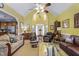Inviting living room with vaulted ceilings and ample seating for relaxing and entertaining at 229 Hocutt Farm Dr Dr, Clayton, NC 27527