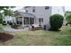 Relax in this backyard featuring a screened-in porch and comfortable swing at 3021 Remington Oaks Cir, Cary, NC 27519