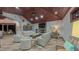 This living room features a fireplace, hardwood floors, and comfortable seating at 3197 Carriage Creek Ct, Haw River, NC 27258
