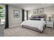 Serene bedroom featuring neutral walls, carpet, large windows, and tasteful decor at 32 Elmwood Ave, Sanford, NC 27330