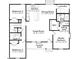 Detailed floor plan showcasing the layout of the bedrooms, kitchen, great room, and Primary suite at 4456 Poppy Mallow Ln, Oxford, NC 27565