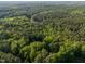 Breathtaking aerial view of lush green forests surrounding a serene lake at 540 Vista Del Lago Ln, Wake Forest, NC 27587