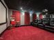 Enjoy movie nights in this home theater with plush seating, a popcorn machine, and theater lighting at 540 Vista Del Lago Ln, Wake Forest, NC 27587